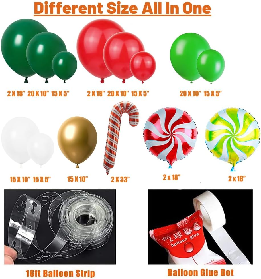 Kerstballonboog Garland Kit 16 - Balloon Arch Kit recensie en prijs