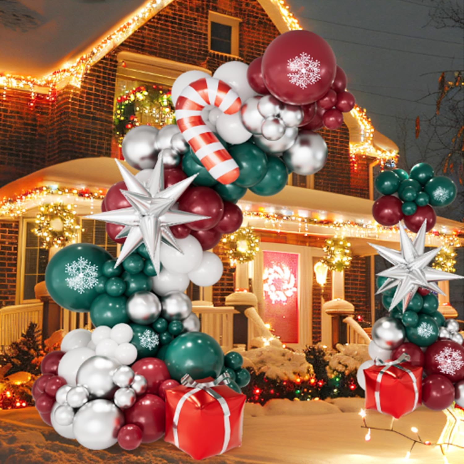 Kerstballonnenboogset met rood - Balloon Arch Kit recensie en prijs