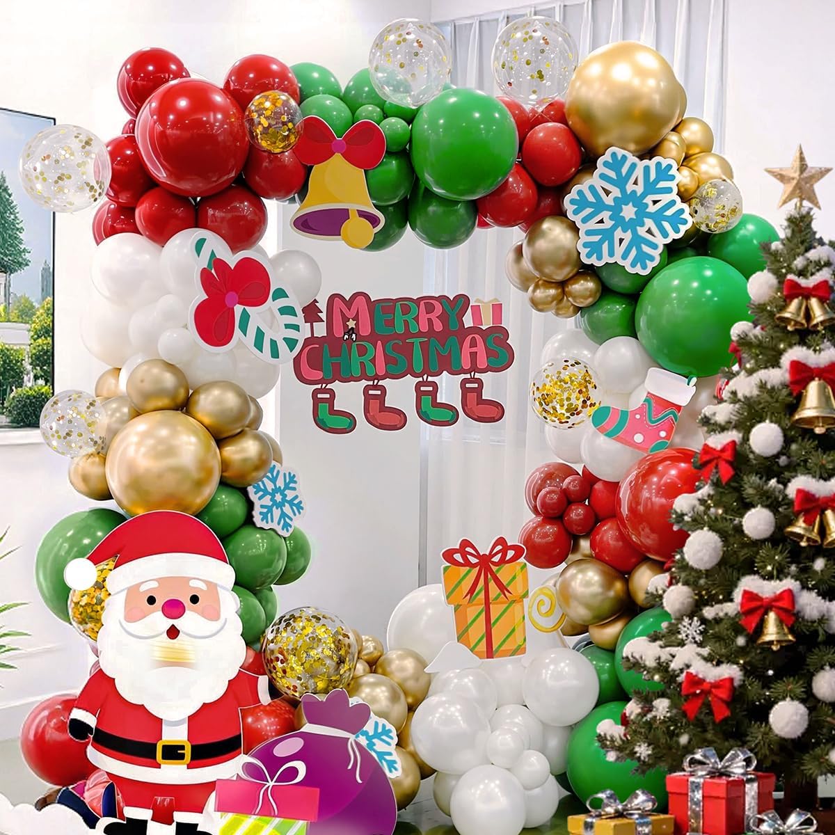 Rood Wit Groen en Goud Ballonn - Balloon Arch Kit recensie en prijs