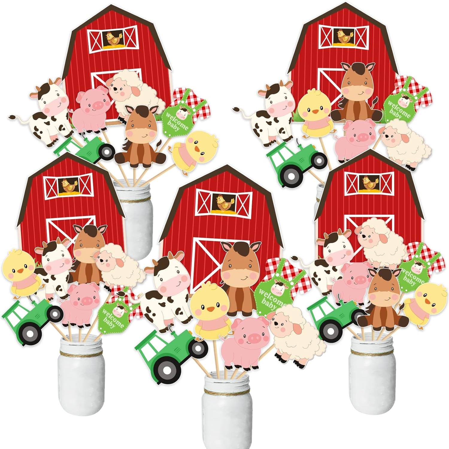 Boerderijdier Baby Douche Midd - Centerpiece Stick recensie en prijs