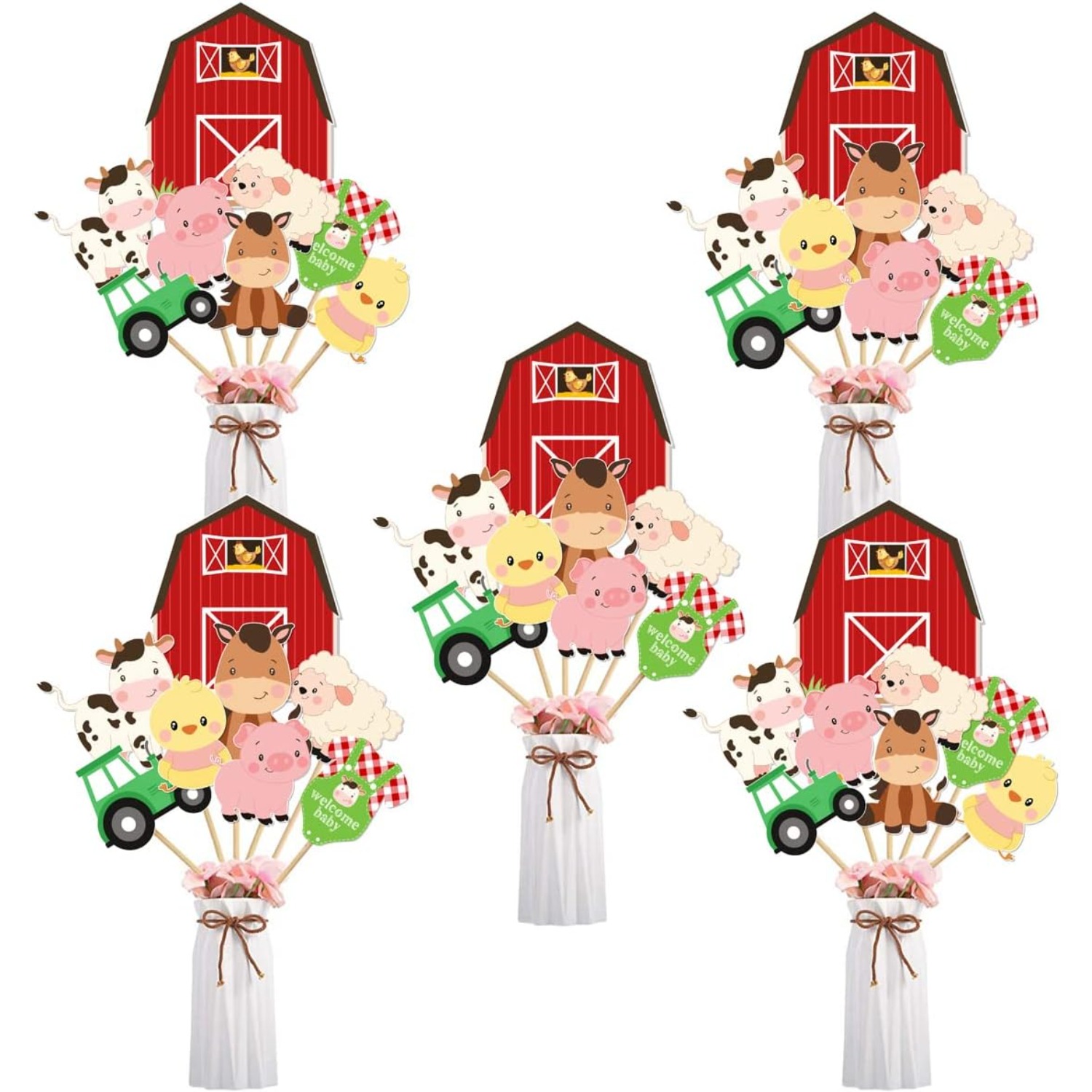 Boerderijdier Baby Douche Midd - Centerpiece Stick recensie en prijs